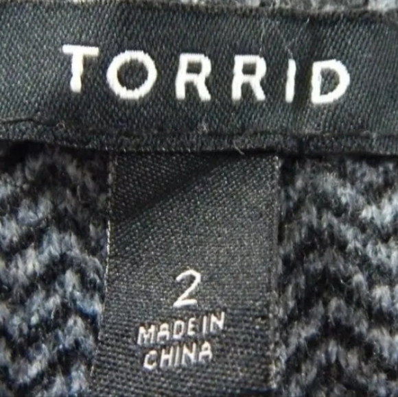 Torrid Herringbone Fleece Trench - Picture 4 of 4